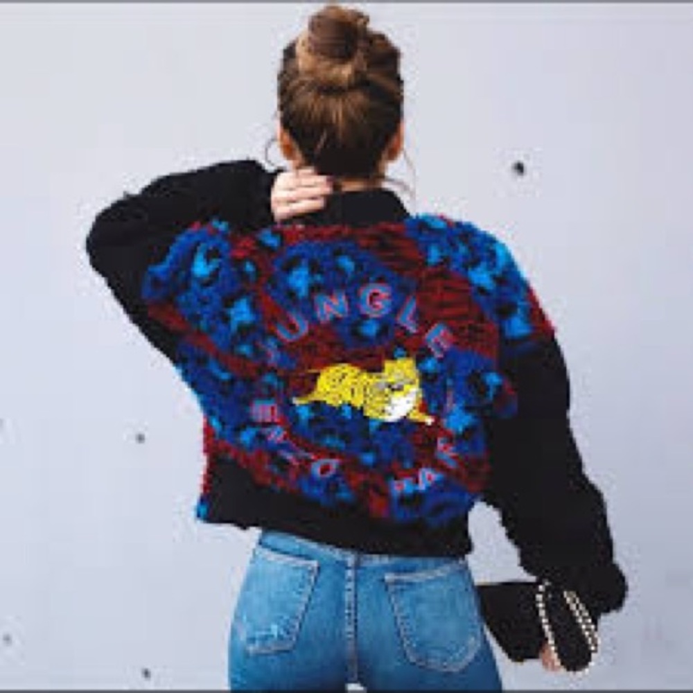 🐅Kenzo x H&M Limited Edition Jungle Bomber Jacket – Size 10 (M/L Fit) ✨